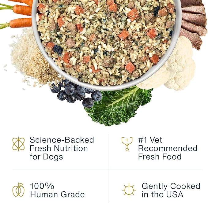 JustFoodForDogs Renal Support Low Protein Dog Food for Kidney Health, Fresh Frozen Human Grade Dog Food, Rx, 18 oz (Pack of 21)