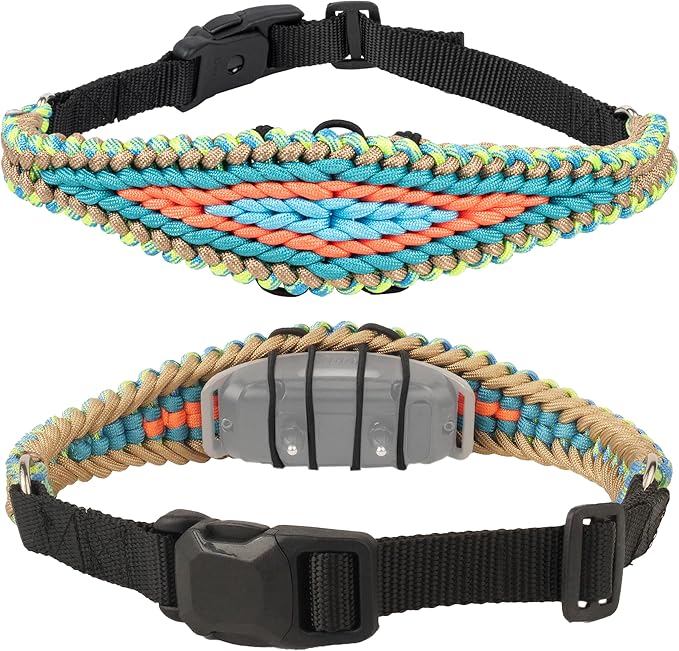 E-Collar Cover - for Large Dogs with 22-25" Neck Size - Adjustable Nylon Cord, Quick Release Buckle, Heavy Duty Loop Strap Compatible with Dogtra, Educator, SportDog, Garmin, Bousnic, Jugbow (Baja)