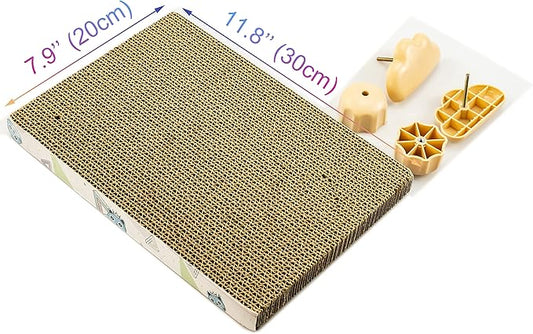 Cat Scratching Post for Cage, Cage Wall Mounted Cat Scratcher, Cardboard Scratcher, SCRC-30X20