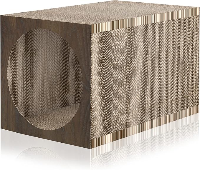WAY BASICS Cat Scratching Post Tunnel (Tool-Free Assembly)