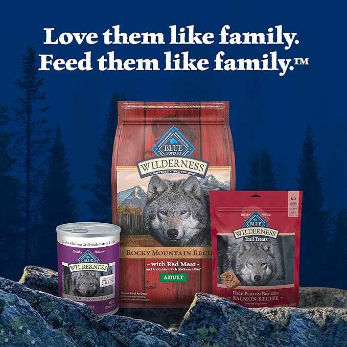 Blue Buffalo Wilderness Wolf Creek Stew High-Protein & Grain-Free Hearty Beef in Gravy Wet Dog Food, 12.5-oz can, 3 Count
