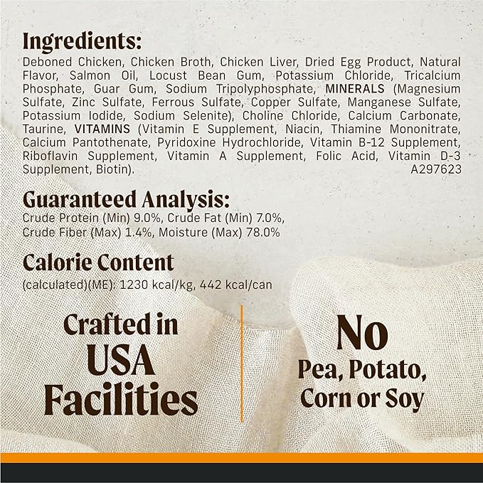 Merrick Grain Free Premium And Natural Canned Dog Food, Soft And Healthy Wet Recipe, Real Chicken Dinner - (Pack of 12) 12.7 oz. Cans