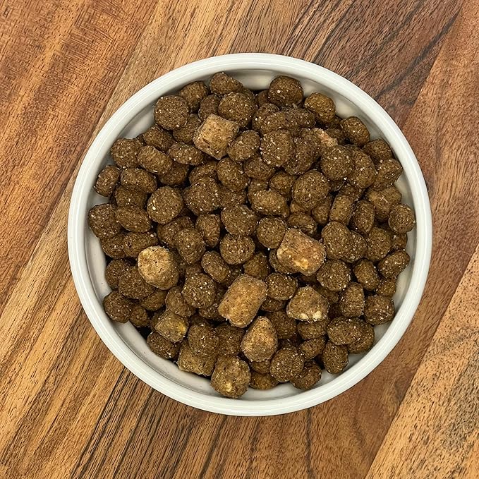 Muenster Perfect Balance Raw Pork Kibble Mix with Freeze Dried Beef for Dogs - High Protein, No Corn, Wheat, or Soy - Probiotic Dog Food Raw Treats for Healthy Gut - All Life Stages, 3.5 lb Bag