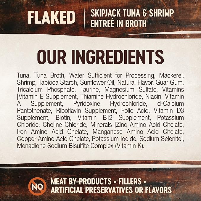 Wellness CORE Signature Selects Flaked Adult Wet Cat Food, Natural, Protein-Rich, Grain Free, 2.8 Ounce, 12 Pack (Skipjack Tuna & Shrimp)