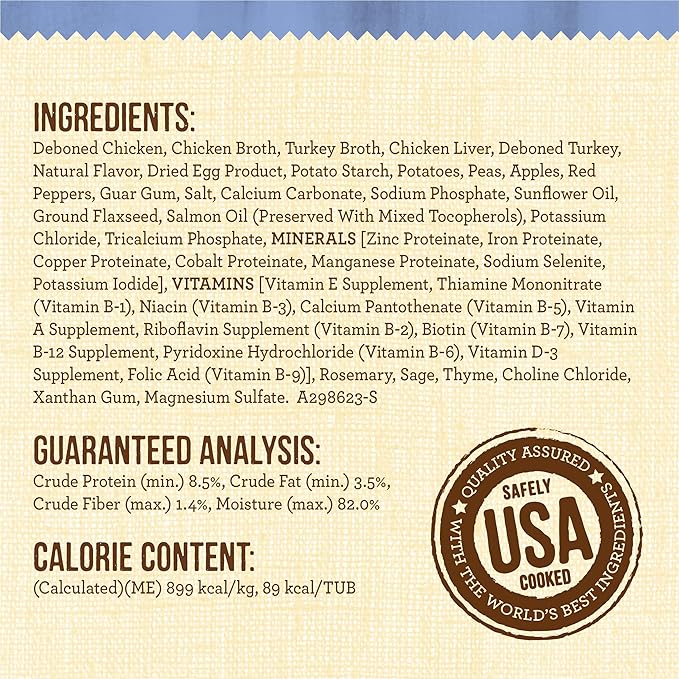 Merrick Lil’ Plates Grain Free Natural Wet Dog Food For Small Breed Puppies, Pint-Sized Puppy Plate In Gravy - (Pack of 12) 3.5 oz. Tubs