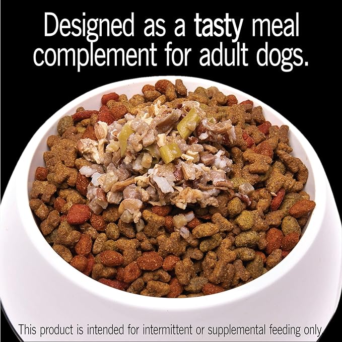 CESAR SIMPLY CRAFTED Adult Soft Wet Dog Food Meal Topper Beef, Chicken, Purple Potatoes, Green Beans & Red Rice, (10) 1.3 oz. Tubs