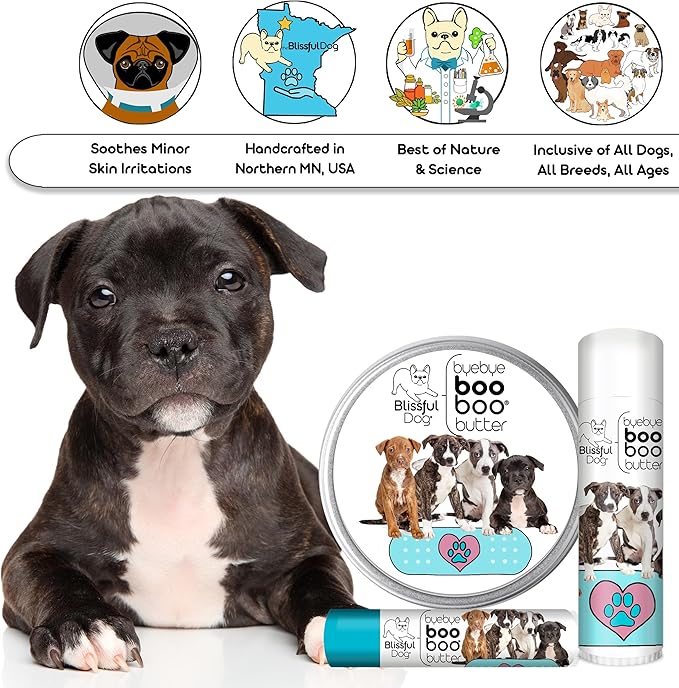 The Blissful Dog Staffordshire Pitbull Terrier Boo Boo Butter, 0.15-Ounce