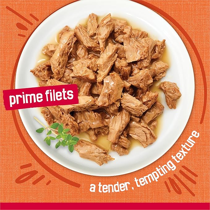 Purina Friskies Prime Filets Chicken and Tuna Dinner in Wet Cat Food Gravy - (Pack of 24) 5.5 oz. Cans