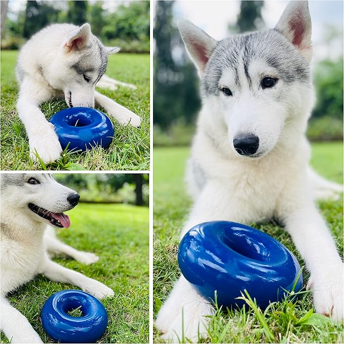 Tuff Pupper SuperChewer Tough Dog Ring Toy | Lifetime Replacement | Strong Natural Rubber | Dog Chew Toys for Aggressive Chewers | Durable Tug Toy | Ring Toys for Strong Dogs | Large Breed Tested