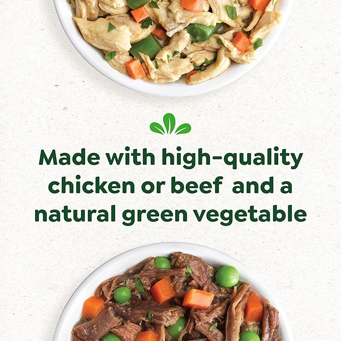 Greenies Smart Topper High Protein Wet Mix-in for Dogs, Chicken, Green Beans, and Sweet Potatoes Recipe & Beef, Peas, and Carrots Recipe Variety Pack, 8 Trays of 2 oz.