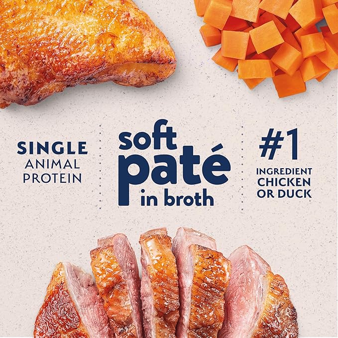 Natural Balance Limited Ingredient Split Cup Variety Pack - Chicken and Duck with Sweet Potato Recipe Soft Pate Wet Cat Food for Sensitive Stomachs and for Healthy Digestion, 2.6 oz. Case of 12