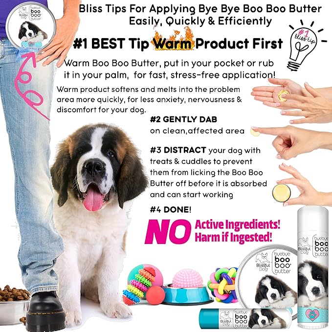 The Blissful Dog BB-SAINT-16OZ Saint Bernard Boo Butter, 16 oz.