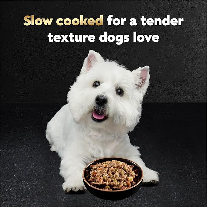 Cesar Home Delights Adult Wet Dog Food, Slow Cooked Chicken & Vegetables Dinner in Sauce, Wet Food for Dogs, 3.5 oz Tray, 24 Count