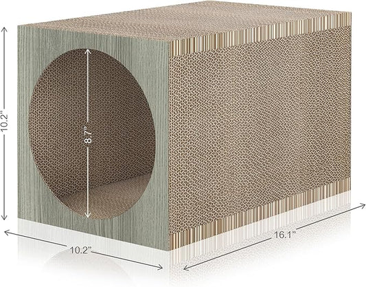 WAY BASICS Cat Scratching Post Tunnel (Tool-Free Assembly)