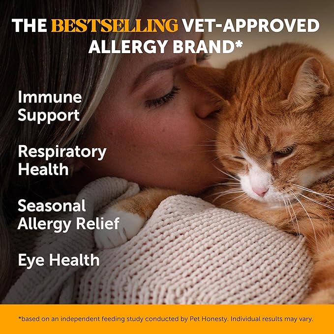 Cat Immune Support Lysine Allergy Relief and Hairball Support Crunchy & Creamy Chews Bundle