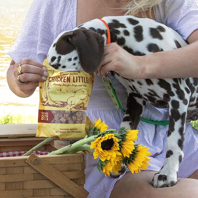 Polkadog Chicken Littles Crunchy Training Bits 3 Pack - All Natural, Limited Ingredient, Training Treats for Dogs. Great for Allergies, Handcrafted in USA - 7oz (3pk)