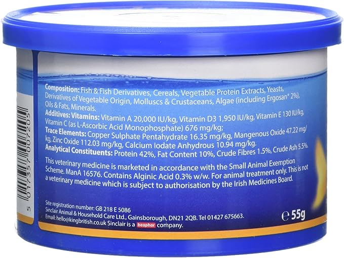 King British Goldfish Flake Food, 55 g, Pack of 6