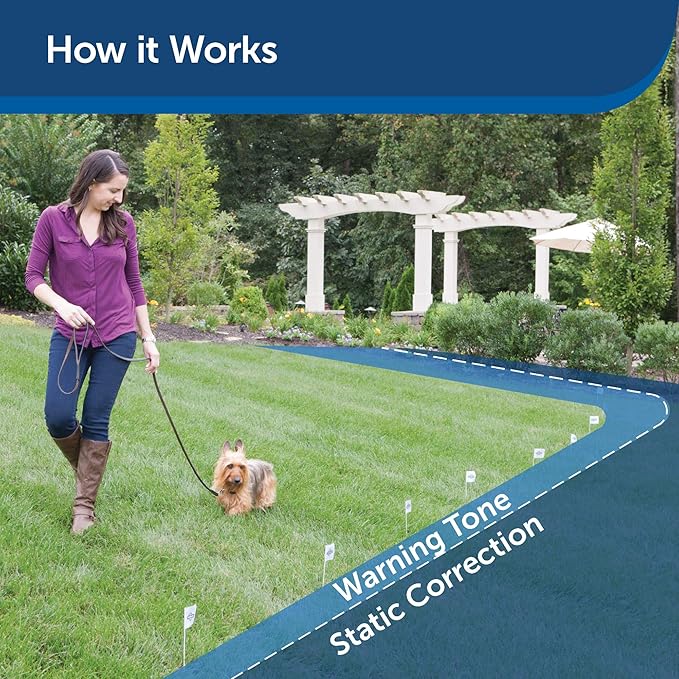 PetSafe Stubborn Dog In-Ground Fence System - High-Intensity Static Correction - Tone & Vibration Modes - Waterproof Adjustable Collar - Expandable Design - Wire Sold Separately