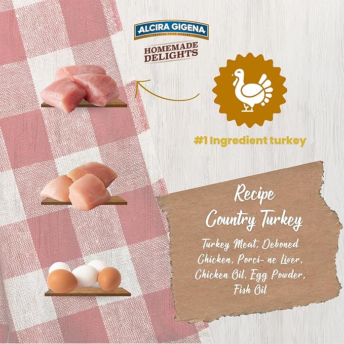 Wet Cat Food, Country Turkey Recipe in Gravy - Complete & Balanced Adult Cat Meal, Rich Flavor and Smooth Texture - 11.99 oz Cans (Pack of 12)