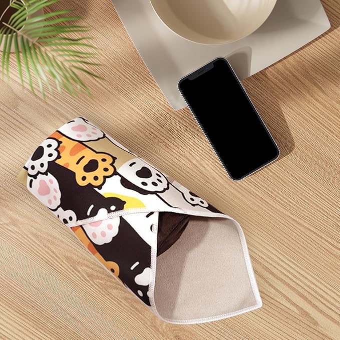 Cat Grooming Wrap - Self-Adhesive Adjustable Fabric Blanket for Cats, Cat Swaddle for Nail Trimming | Cat Burrito Wrap, Multifunctional Anti-Escape Grooming Bag for Nail Clipping and Grooming