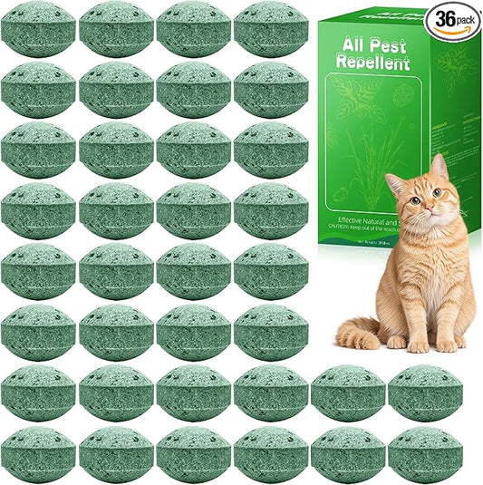 36 Pack Cat Repellent - Natural & Safe Cat Deterrent for Indoor and Outdoor Use, Protects Furniture, Plants & Garden, Non-Toxic, Pet & Plant Friendly, Long-Lasting Formula