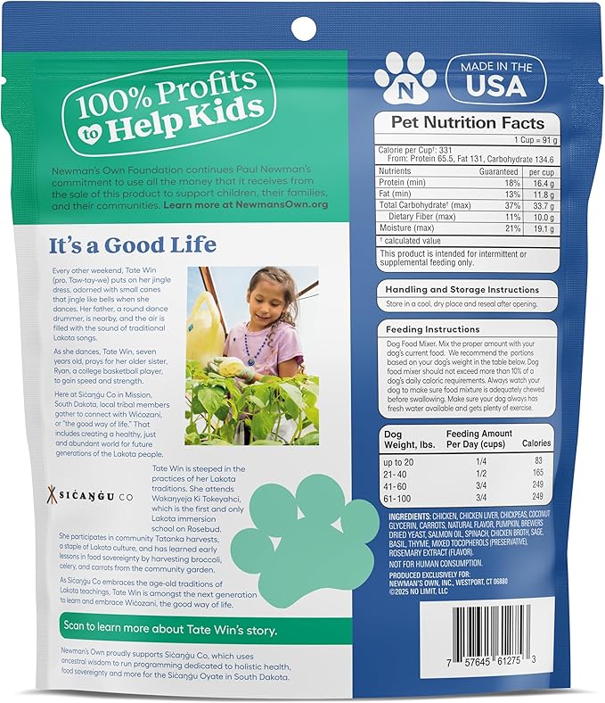 Newman's Own Toppers - Wet Topper for Dry Dog Food - Great for Picky Eaters - Chicken as The First Ingredient - No Corn, Wheat, or Soy - Chicken Soup Recipe - 16 oz Resealable Pouch