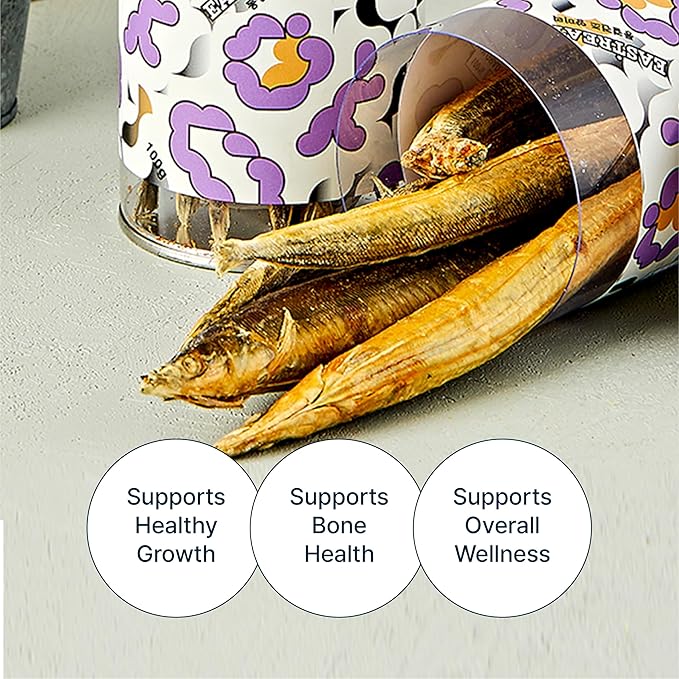 EASTREAT Freeze-Dried Sandlance Topper or Treats for Dogs & Cats | Single Ingredient, Wild Caught, Hypoallergenic – 3 Bottles