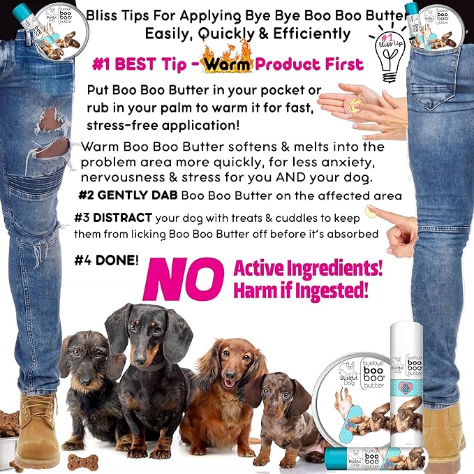 The Blissful Dog .50 oz Tube Dachshund Booboo Butter