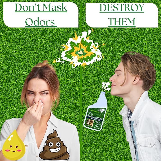 Urine Control Turf Deodorizer for Outdoor Pet Odor– Artificial Grass Odor Control – Dog Odor Eliminator, Safe for Pets, Kids, Grass, and Turf (32oz)