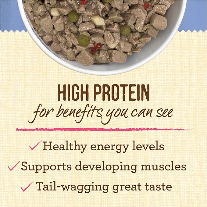 Merrick Lil’ Plates Grain Free Natural Wet Dog Food For Small Breed Puppies, Pint-Sized Puppy Plate In Gravy - (Pack of 12) 3.5 oz. Tubs