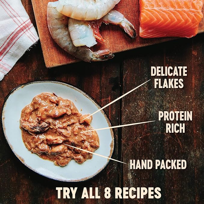 Wellness CORE Signature Selects Flaked Adult Wet Cat Food,Natural,Protein-Rich,Grain Free,5.3 Ounce (Skipjack Tuna & Shrimp),(Pack of 24)