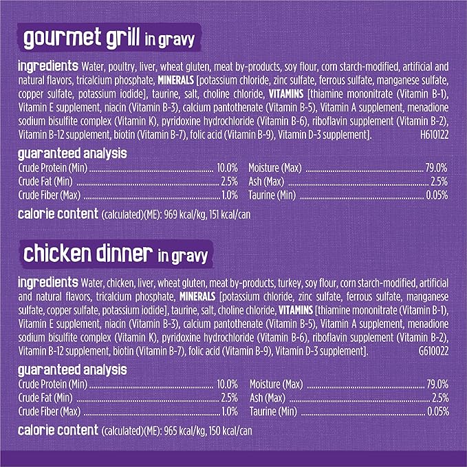 Purina Friskies Gravy Wet Cat Food Variety Pack, Meaty Bits - (2 Packs of 12) 5.5 oz. Cans