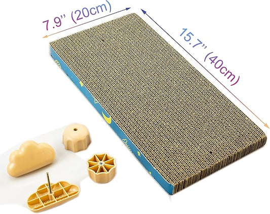 Cat Scratching Post for Cage 40X20CM, Cage Wall Mounted Cat Scratcher, Cardboard Scratcher, SCR-40X20CM-3.3CM