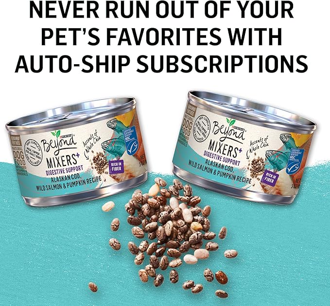 Beyond Purina Natural Wet Dog Food Complement Variety Pack, Mixers+ Immune Support Chicken & Turkey Recipes - (6) 3 oz. Cans