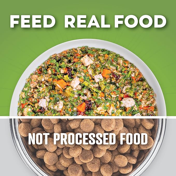 Dr. Harvey's Chicken & Garden Veggies Dog Food, Human Grade Whole-Grain Dehydrated Dog Food with Freeze-Dried Chicken (5 Pounds)