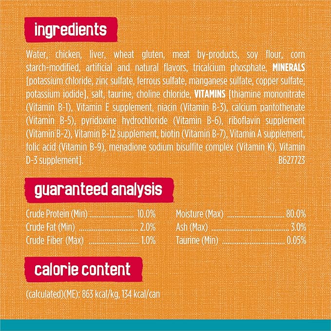 Purina Friskies Wet Cat Food Tasty Treasures With Chicken in Gravy (With Liver) - (Pack of 24) 5.5 oz. Cans