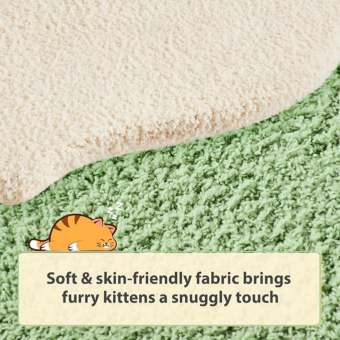 Yaheetech Cat Scratching Posts with Cat Bed, 35in Cat Scratcher with 2 Scratching Posts for Indoor Cats, Sisal Scratch Posts with Replaceable Ball for Kittens Adults Cats