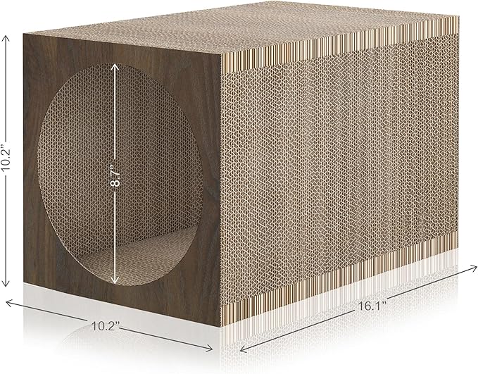 WAY BASICS Cat Scratching Post Tunnel (Tool-Free Assembly)