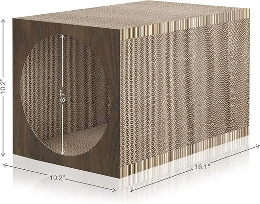 WAY BASICS Cat Scratching Post Tunnel (Tool-Free Assembly)