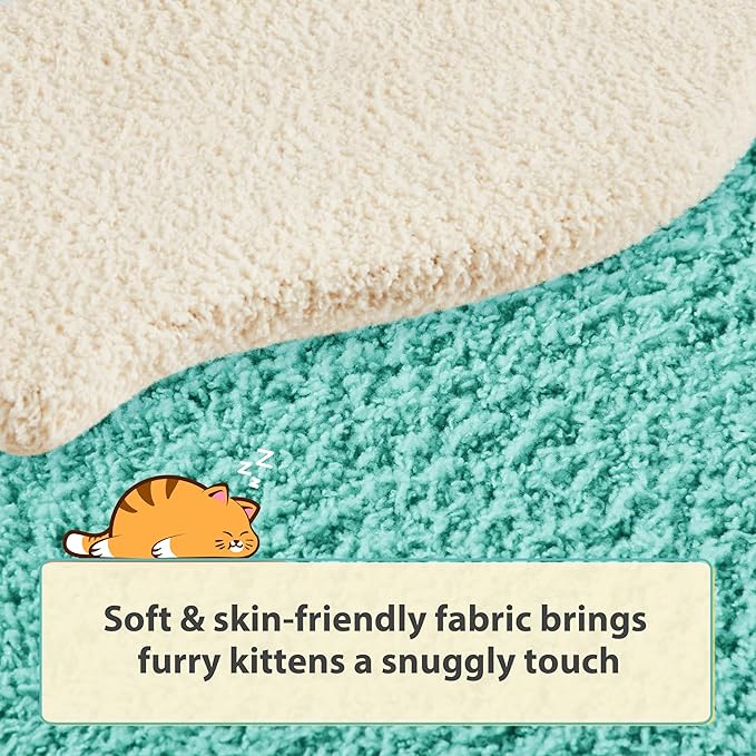 Yaheetech Cat Scratching Posts with Cat Bed, 35in Cat Scratcher with 2 Scratching Posts for Indoor Cats, Sisal Scratch Posts with Replaceable Ball for Kittens Adults Cats