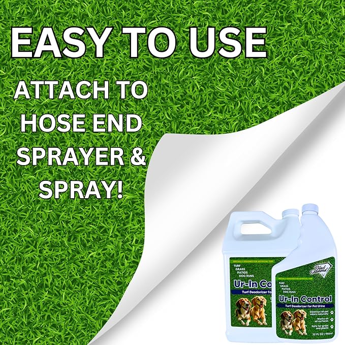 Urine Control Turf Deodorizer for Outdoor Pet Odor– Artificial Grass Odor Control – Dog Odor Eliminator, Safe for Pets, Kids, Grass, and Turf (32oz)