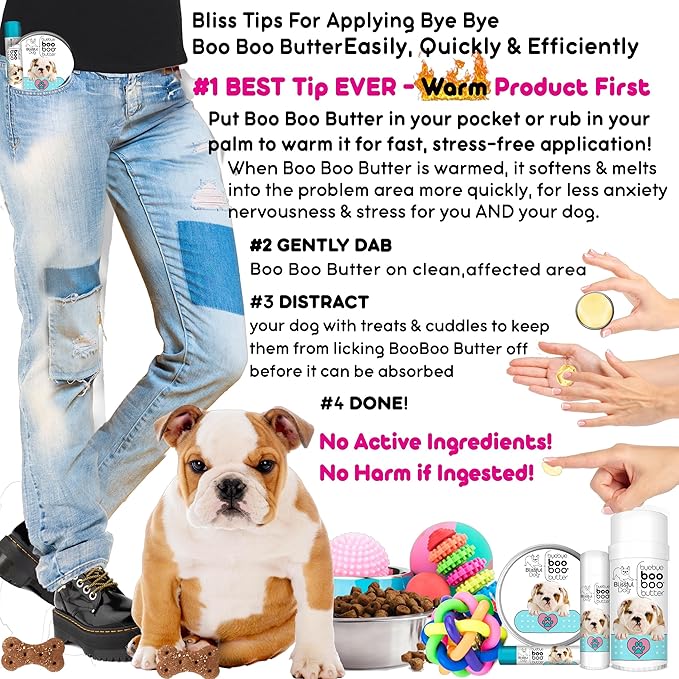 The Blissful Dog .15 oz Tube Bulldog Booboo Butter