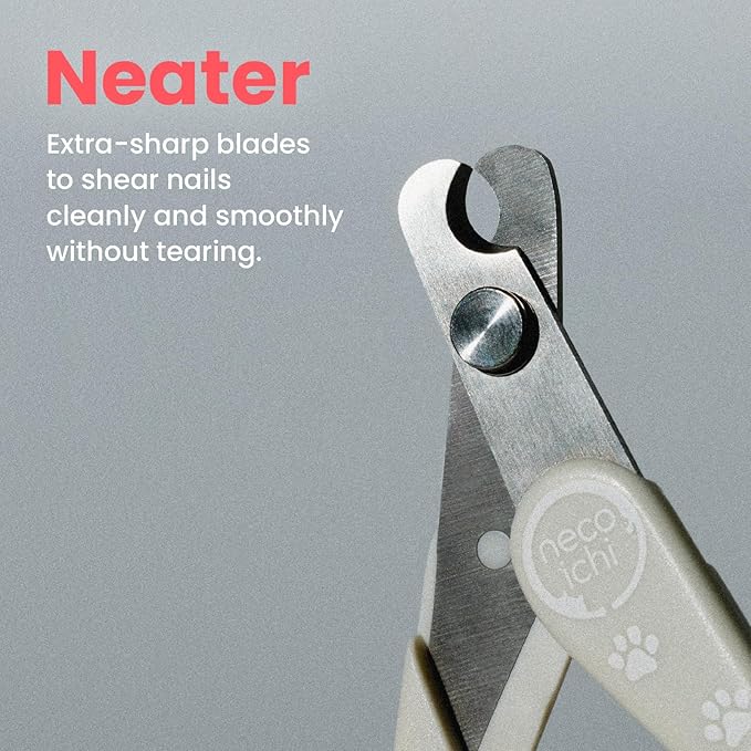 NecoIchi - Purrcision Feline Nail Clipper | Ultra-Sharp Cat Nail Clipper for Safe Trimming | Stainless Steel Blades, Cat Nail Trimmer, Ideal for Indoor Cats (Lilac)