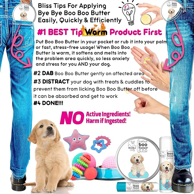 The Blissful Dog .15 oz Tube Golden Retriever Booboo Butter
