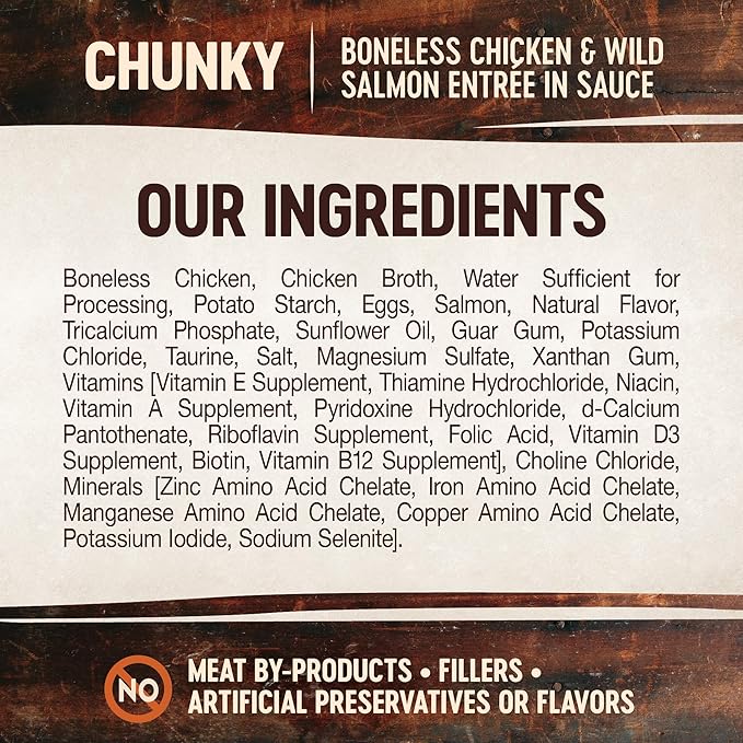 Wellness CORE Signature Selects Chunky Adult Wet Cat Food, Natural, Protein-Rich, Grain Free, 5.3 Ounce, 12 Pack (Chicken & Salmon)