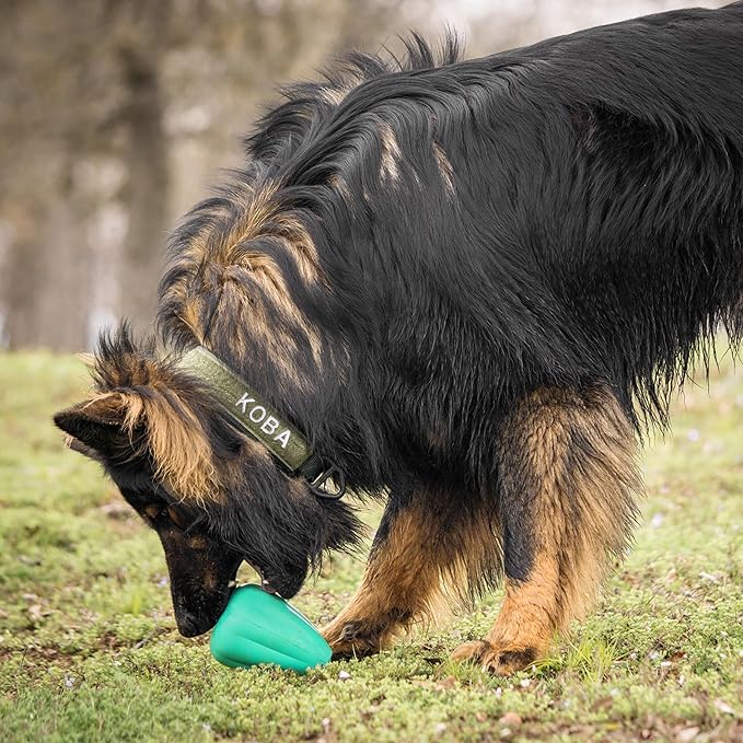 Chew King by Mammoth Premium Treat Dispensing Dog Toy, Durable Natural Rubber Chew Toy, Safety Air Vent, Interactive Enrichment Toy for Aggressive Chewers, XL Pack of 2- Teal