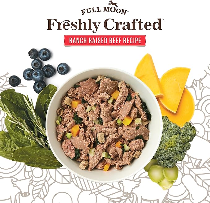 Full Moon® Freshly Crafted Ranch Raised Beef Recipe Dog Food 64 OZ (Pack of 3)