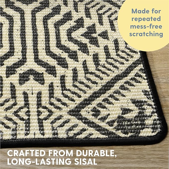 The Cat Ladies Scratching Poster - Wall Scratcher Pads - Scratch Mat Art Print for Indoor Cats - Furniture, Couch, and Carpet Protector - Wall Mounted or Floor Sisal Scratchers
