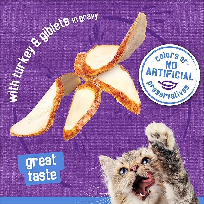 Purina Friskies Shreds With Turkey and Giblets in Gravy Wet Cat Food - (Pack of 24) 5.5 oz. Cans