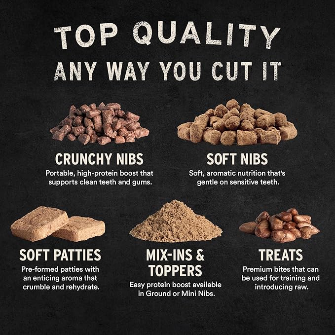 Vital Essentials Freeze Dried Cat Food, Raw Duck Mini Patties | Complete Meal or Topper | Easy to Portion and Rehydrate | High Protein, Grain Free Dry Cat Food | 8 oz Bag